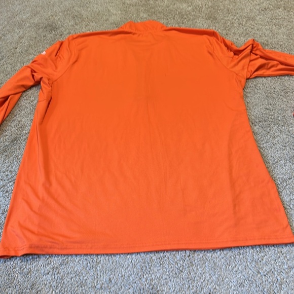 NFL Team Cleveland Browns Men’s Quarter Zip Pullover Orange XL Front Logo - Picture 6 of 6